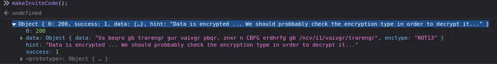 encrypted invite code