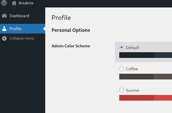 Wordpress login as bob