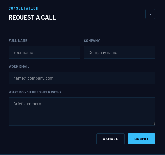 request a call option